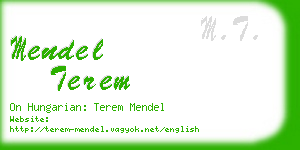 mendel terem business card